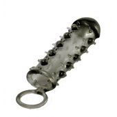 Дымчатая стимулирующая насадка с закрытой головкой SAMURAI PENIS SLEEVE BLACK - 14,5 см. - NMC - в Электростали купить с доставкой