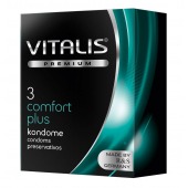 Контурные презервативы VITALIS PREMIUM comfort plus - 3 шт. - Vitalis - купить с доставкой в Электростали