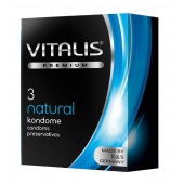 Классические презервативы VITALIS PREMIUM natural - 3 шт. - Vitalis - купить с доставкой в Электростали
