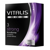 Презервативы с утолщенной стенкой VITALIS PREMIUM strong - 3 шт. - Vitalis - купить с доставкой в Электростали