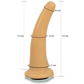 Телесная гладкая насадка Harness - 13,3 см. - LOVETOY (А-Полимер) - купить с доставкой в Электростали