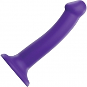 Фиолетовый фаллоимитатор-насадка Strap-On-Me Dildo Dual Density size M - 18 см. - Strap-on-me - купить с доставкой в Электростали