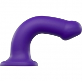Фиолетовый фаллоимитатор-насадка Strap-On-Me Dildo Dual Density size L - 19 см. - Strap-on-me - купить с доставкой в Электростали