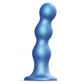 Голубая насадка Strap-On-Me Dildo Plug Balls size S - Strap-on-me - купить с доставкой в Электростали