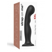 Черная насадка Strap-On-Me Dildo Plug P G size XXL - Strap-on-me - купить с доставкой в Электростали