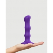 Фиолетовая насадка Strap-On-Me Dildo Geisha Balls size M - Strap-on-me - купить с доставкой в Электростали