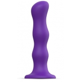Фиолетовая насадка Strap-On-Me Dildo Geisha Balls size M - Strap-on-me - купить с доставкой в Электростали