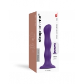Фиолетовая насадка Strap-On-Me Dildo Geisha Balls size XL - Strap-on-me - купить с доставкой в Электростали