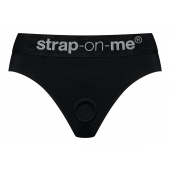 Черные трусики для насадок Heroine Lingerie Harness - size S - Strap-on-me - купить с доставкой в Электростали