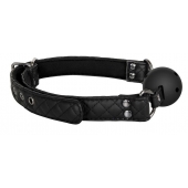 Черный кляп-шарик BALL GAG DIAMOND - Dream Toys - купить с доставкой в Электростали