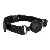 Черный кляп-шарик BALL GAG DIAMOND - Dream Toys - купить с доставкой в Электростали