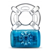Синее эрекционное виброкольцо Pleaser Rechargeable C-Ring - Blush Novelties - в Электростали купить с доставкой
