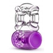 Фиолетовое эрекционное виброкольцо Pleaser Rechargeable C-Ring - Blush Novelties - в Электростали купить с доставкой