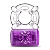 Фиолетовое эрекционное виброкольцо One Night Stand Vibrating C-Ring - Blush Novelties - в Электростали купить с доставкой