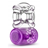 Фиолетовое эрекционное виброкольцо One Night Stand Vibrating C-Ring - Blush Novelties - в Электростали купить с доставкой