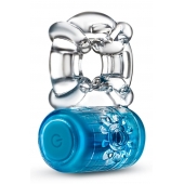 Синее эрекционное виброкольцо One Night Stand Vibrating C-Ring - Blush Novelties - в Электростали купить с доставкой