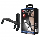 Черная вибронасадка на пенис Vibrating Penis Sling - Baile - в Электростали купить с доставкой