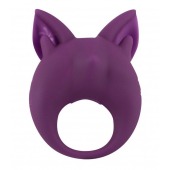 Фиолетовое перезаряжаемое эрекционное кольцо Kitten Kiki - Lola Games - в Электростали купить с доставкой