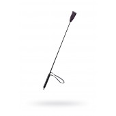 Чёрный стек с кожаной ручкой - 58 см. - Sitabella - купить с доставкой в Электростали