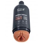 Мастурбатор-вагина цвета карамели Shower Therapy Milk Me Honey - Pipedream - в Электростали купить с доставкой