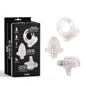 Набор из 3 прозрачных эрекционных колец с вибрацией Teasers Ring Kit - Chisa - в Электростали купить с доставкой
