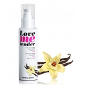 Съедобное согревающее массажное масло Love Me Tender Vanilla с ароматом ванили - 100 мл. - Love to Love - купить с доставкой в Электростали