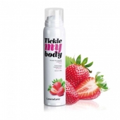 Массажная хрустящая пенка Tickle My Body Strawberry с ароматом клубники - 150 мл. - Love to Love - купить с доставкой в Электростали