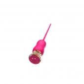 Розовый тонкий стимулятор Nipple Vibrator - 23 см. - I-MOON - купить с доставкой в Электростали