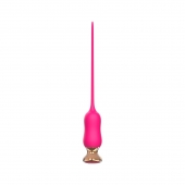 Розовый тонкий стимулятор Nipple Vibrator - 23 см. - I-MOON - купить с доставкой в Электростали