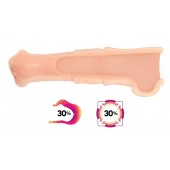 Телесная фантазийная насадка на член Cock Sleeve Size M - KOKOS - в Электростали купить с доставкой