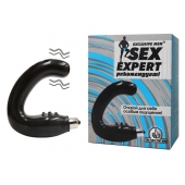 Чёрный массажёр простаты серии Sex Expert - Sex Expert - в Электростали купить с доставкой
