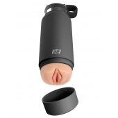 Серый мастурбатор в виде бутылки F*ck Flask - Pipedream - в Электростали купить с доставкой
