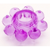 Мягкая фиолетовая гелевая насадка - Toyfa Basic - в Электростали купить с доставкой