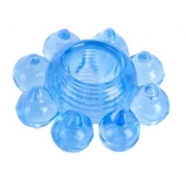 Голубая гелевая насадка-цветок - Toyfa Basic - в Электростали купить с доставкой