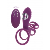 Фиолетовая эрекционная вибронасадка Halo Halo C-Ring Sleeve - Toy Joy - в Электростали купить с доставкой