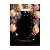 Пакет с вырубной ручкой и принтом в виде шариков (30х40 см) - Сима-Ленд - купить с доставкой в Электростали