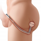 Кольцо на пенис с анальным стимулятором Stainless Steel Anal Hook   Cock Ring - BlueLine - в Электростали купить с доставкой