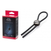 Тёмно-серое эрекционное кольцо с зажимом Again and Again Adjustable Cock Ring - Fifty Shades of Grey - в Электростали купить с доставкой