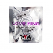 Прозрачное виброкольцо с двумя вибропульками - Toyfa Basic - в Электростали купить с доставкой