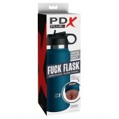 Смуглый мастурбатор-вагина в синей колбе F*ck Flask - Pipedream - в Электростали купить с доставкой