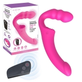 Розовый безремневой страпон Straples Strap-On Dildo - Erokay - купить с доставкой в Электростали