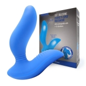 Синий вибромассажер простаты 3,5’’ Curve P-spot Massager - 12 см. - Erokay - в Электростали купить с доставкой