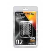 Прозрачная насадка на пенис с шишечками STAY HARD COCK SLEEVE 02 CLEAR - Blush Novelties - в Электростали купить с доставкой