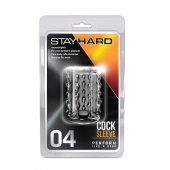 Прозрачная насадка с бороздками STAY HARD COCK SLEEVE 04 CLEAR - Blush Novelties - в Электростали купить с доставкой
