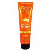 Гель с эффектом вибрации Lube Tube Vibe Medium Pina Colada - 100 мл. - ORGIE - купить с доставкой в Электростали