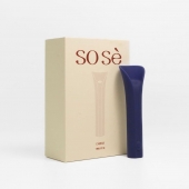 Синий мини-вибромассажёр Caress - Sose