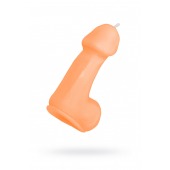 Оранжевая свеча в форме пениса - 47 гр. - Pecado - купить с доставкой в Электростали