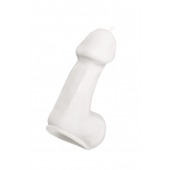 Белая свеча в форме пениса - 47 гр. - Pecado - купить с доставкой в Электростали