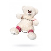 Бондажный набор: белый мишка с розовыми оковами и наручниками - Pecado - купить с доставкой в Электростали