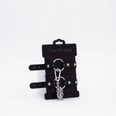 Черно-красные кожаные оковы - Crazy Handmade - купить с доставкой в Электростали